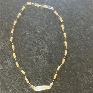 Elegant Brass Necklace with Unique Pendant